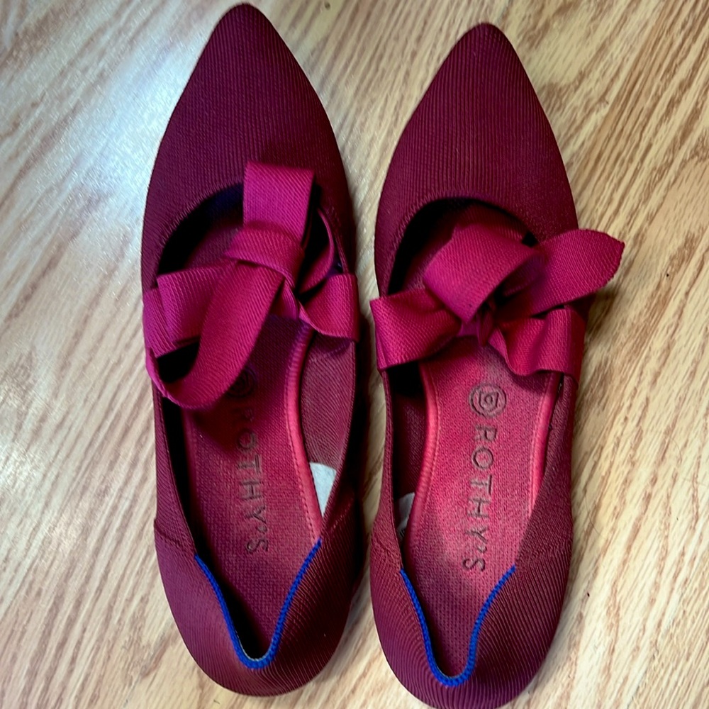 Rothy’s! Red Mary Janes with Bows!